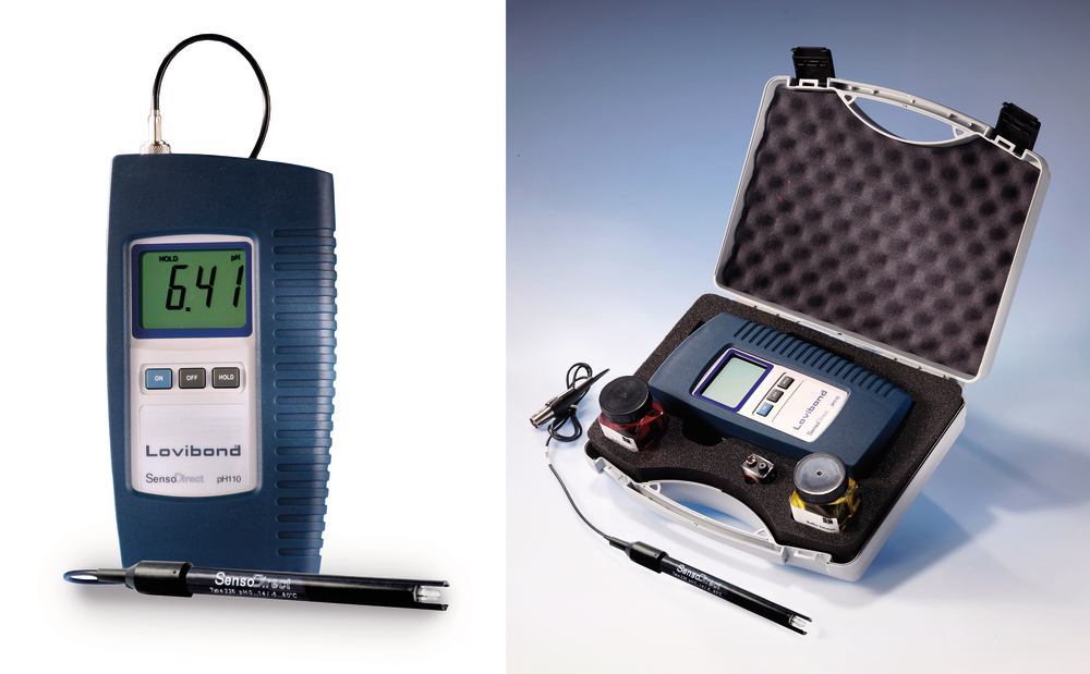 SensoDirect pH 110 hand-held pH meters, splash-proofed, 0,01-14,00 pH, 1 unit(s) - Luminix Health