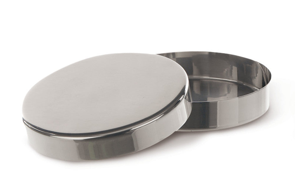 Petri dish made of stainl. steel, Ø 90 mm, with lid, 1 unit(s) - Luminix Health