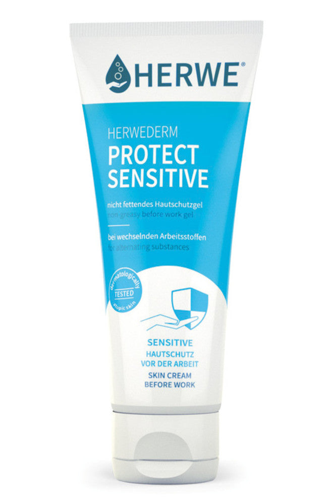 Image of HERWEDERM PROTECT SENSITIVE, skin protection gel, 100 ml tube, 1 unit(s) - Luminix Health