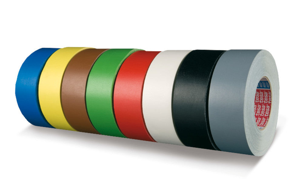 Image of tesa®-premium-textile adhesive tape, black, 50 m roll, 1 roll(s) - Luminix Health
