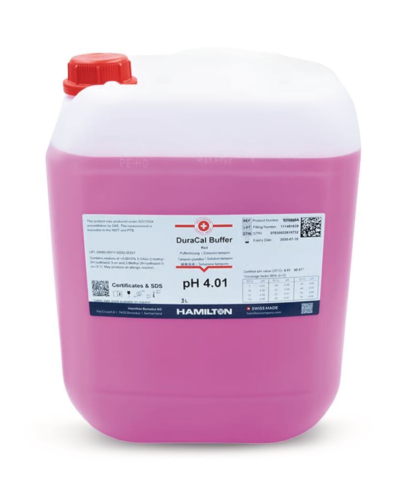 Buffer solution DuraCal pH 4.01 (25 °C) 250 ml, Hamilton, art. 25AX.2