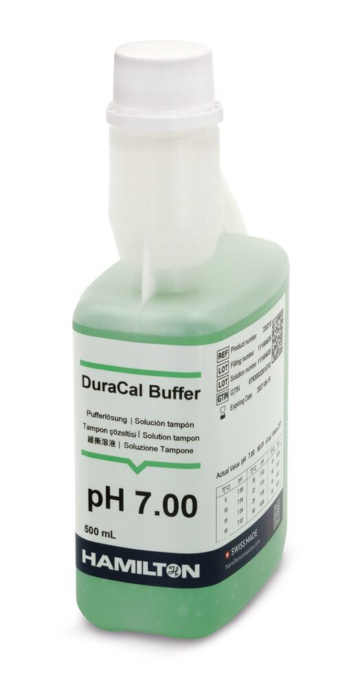 Buffer solution DuraCal pH 7.00 (25 °C) 250 ml, Hamilton, art. 25AY.2