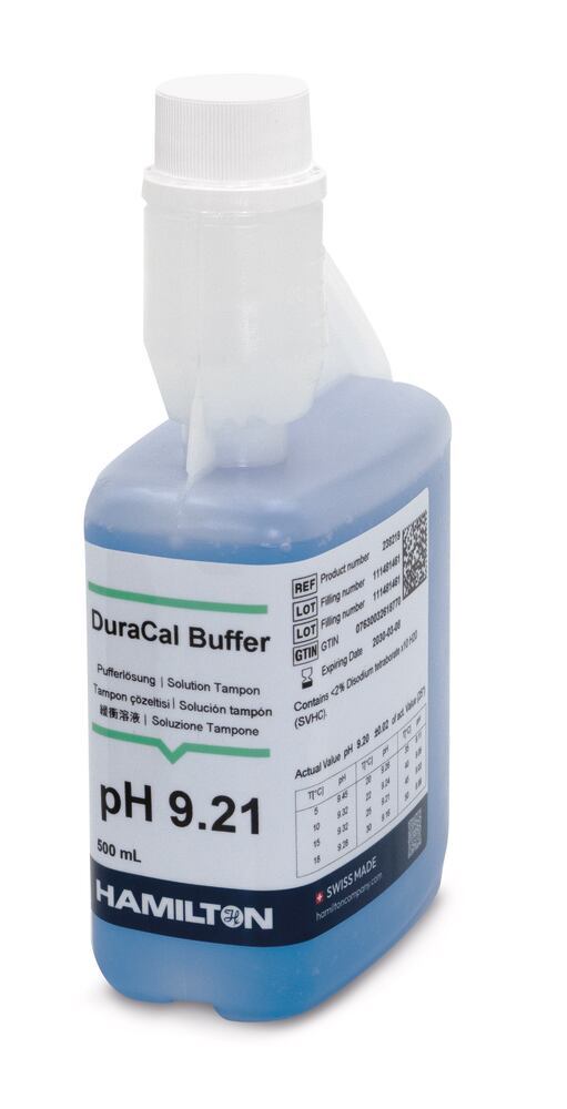 Buffer solution DuraCal pH 9.21 (25 °C) 250 ml, Hamilton, art. 25C0.2