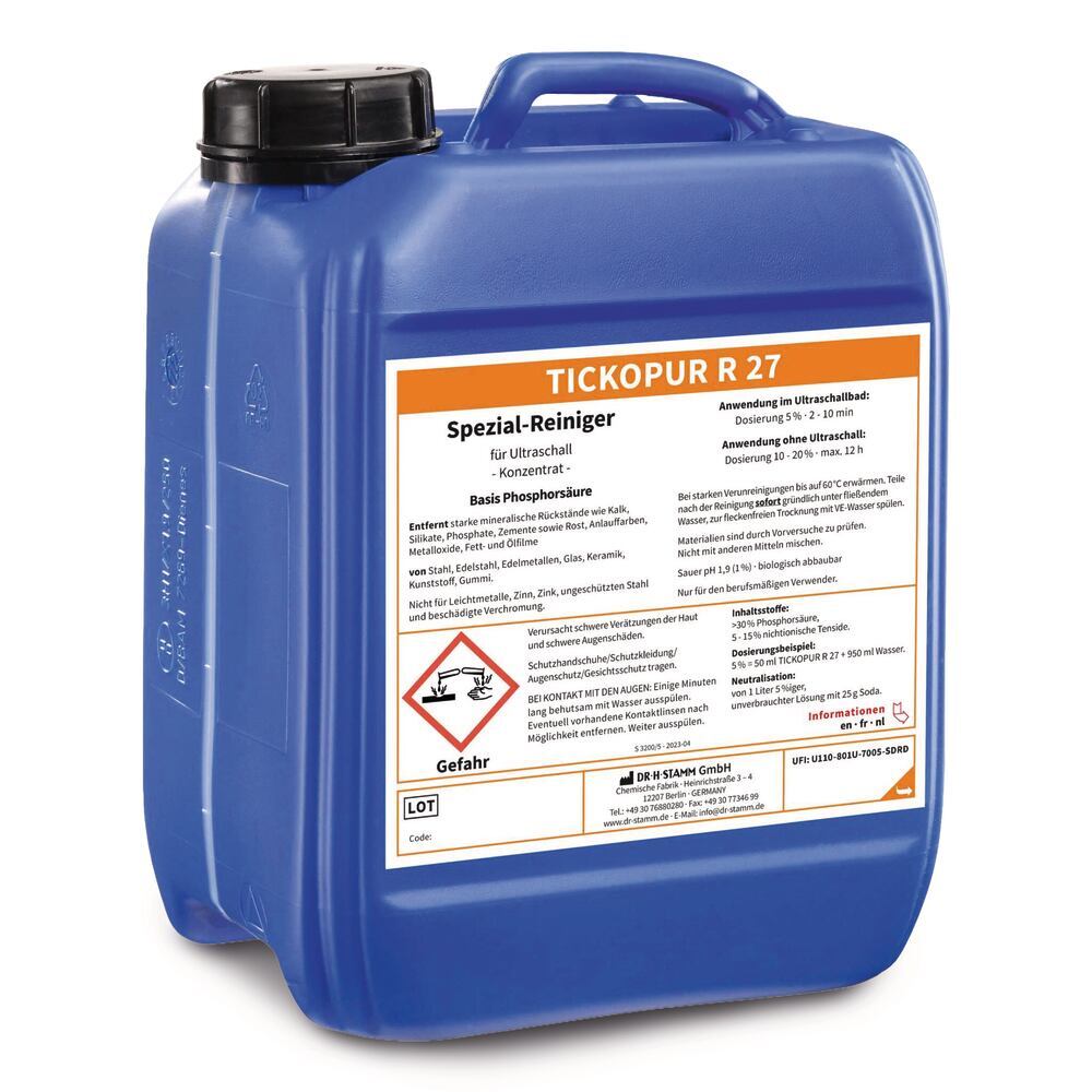 TICKOPUR R 27, ultrasonic cleaner