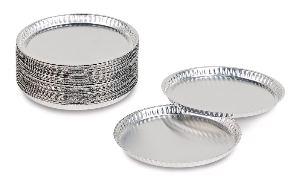 Disposable aluminium sample trays, diameter 90 mm, 50 pieces, Kern, art. 29AU.1