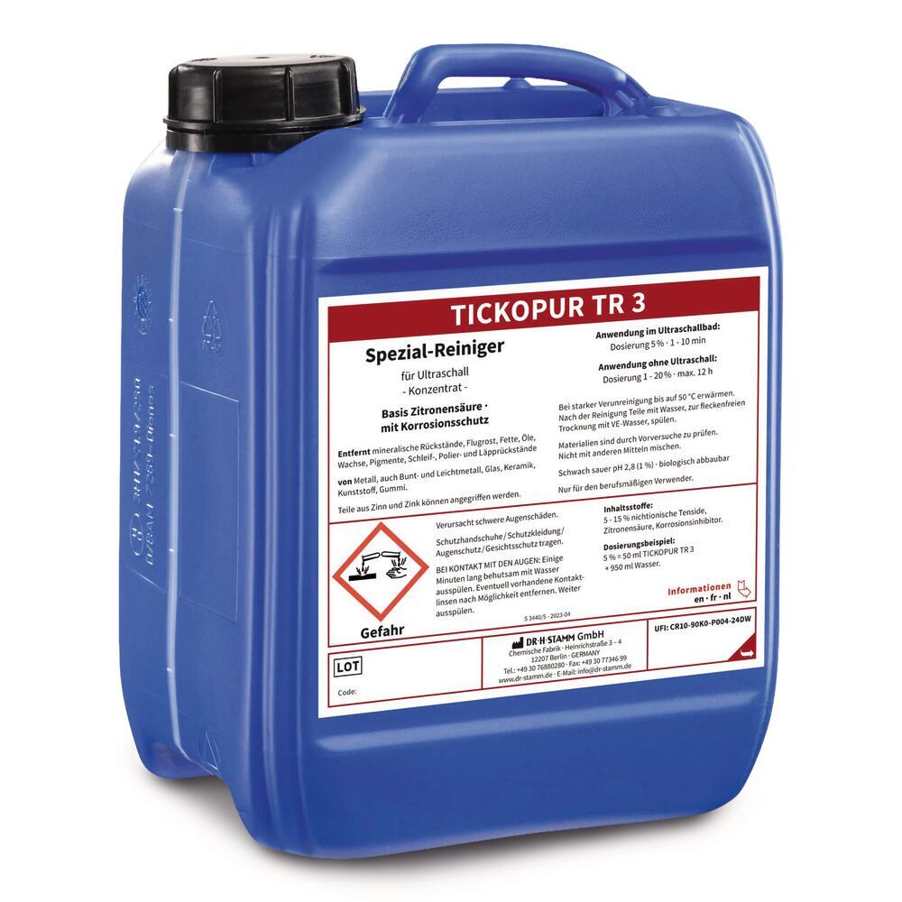 TICKOPUR TR 3, ultrasonic cleaner 1 l, Bandelin, art. 2C3W.1
