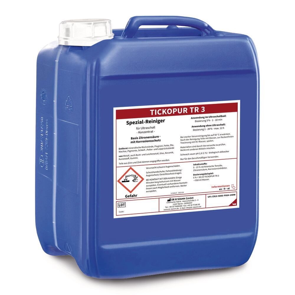 TICKOPUR TR 3, ultrasonic cleaner 1 l, Bandelin, art. 2C3W.1