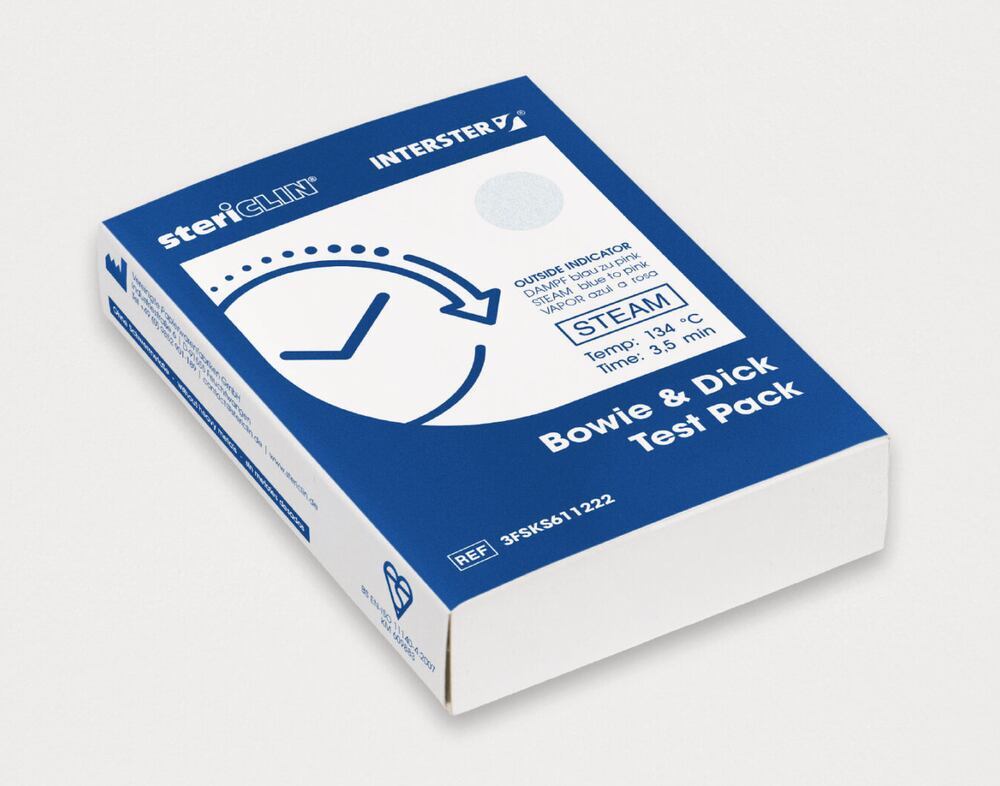 Bowie-Dick single-use test pack, stericlin®