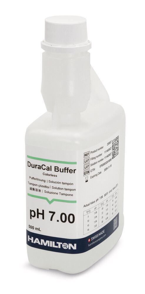 Bufferoplossing DuraCal pH 7.00 (25 °C) 500 ml, Hamilton, art. 33E4.1