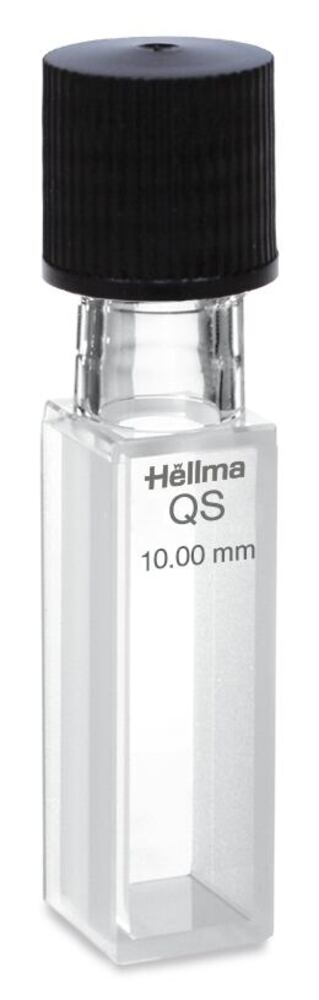 Sealable cuvette 117-QS, 10 mm path length, open screw cap 1.4 ml, Hellma, art. 1171041040