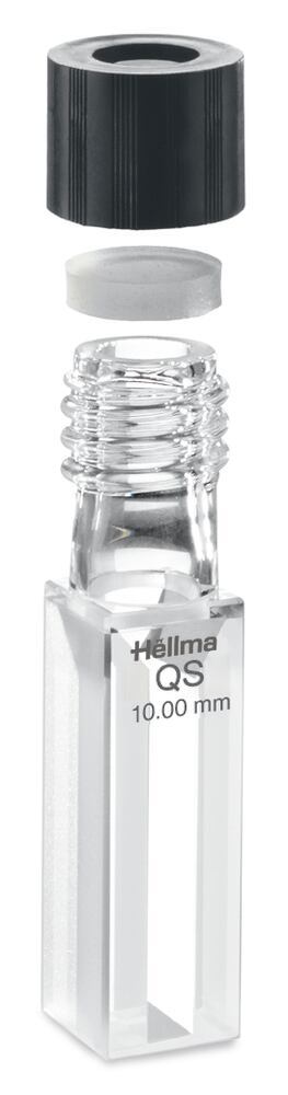 Sealable cuvette type 117-QS, 10 mm path length, High Performance Quartz glass, Hellma, art. 1172041040