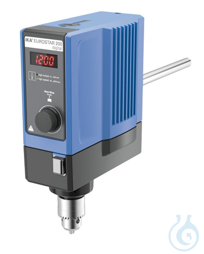 EUROSTAR 200 digital S002 , Electronic overhead stirrer with UK plug