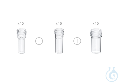 ElectraSyn Vials only Kit, Kit of 10 x 5 ml, 10 x 10 ml, 10 x 20 ml vials