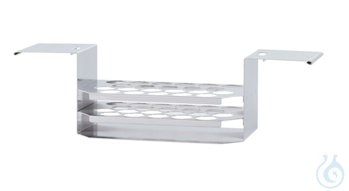 Tube rack, 22mm, S, stainless, Stainless steel rack for baths size S, Ø22 mm