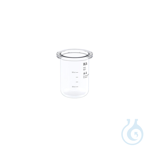 HA.gv.sw.0.5, Glass vessel, single-wall, for 0.5 l