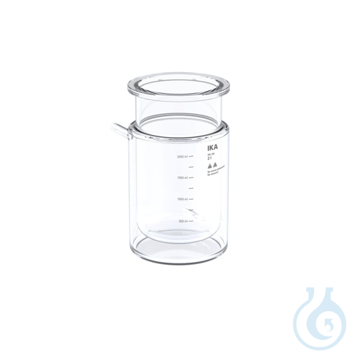 HA.gv.dw.2, Glass vessel, double-wall, for 2 l