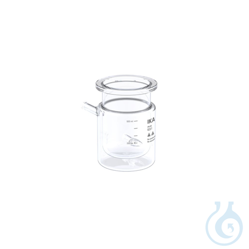 HA.gv.dw.0.5, Glass vessel, double-wall, for 0.5 l