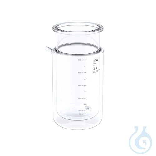 HA.gv.dw.5, Glass vessel, double-wall, for 5 l
