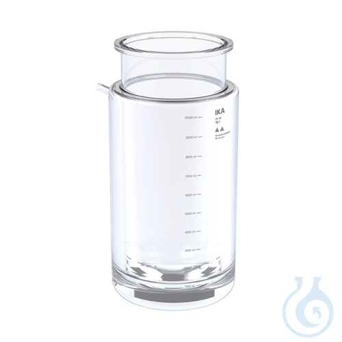 HA.gv.dw.10, Glass vessel, double-wall, for 10 l