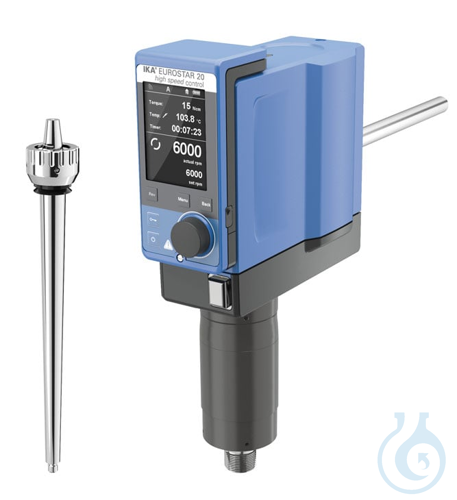 EUROSTAR 20 high speed control S003, Electronic overhead stirrer with Swiss plug