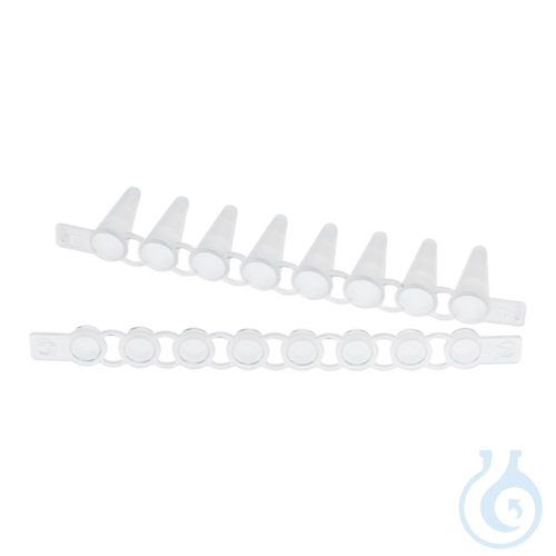 PCR tube strips+cap str.flat, 120 ea.
