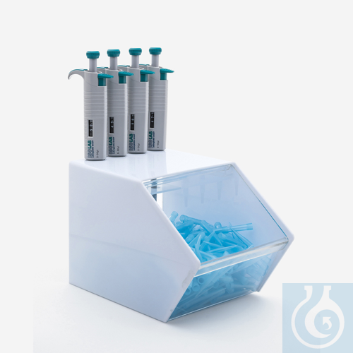 stand - micropipette - 4 statition - with bin