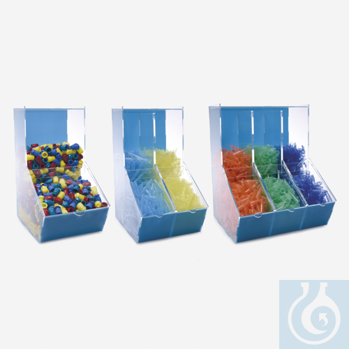 dispenser box - acrylic - two compartments