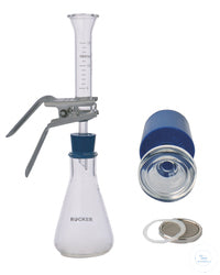 Microanalysis set glass with support screen VF8