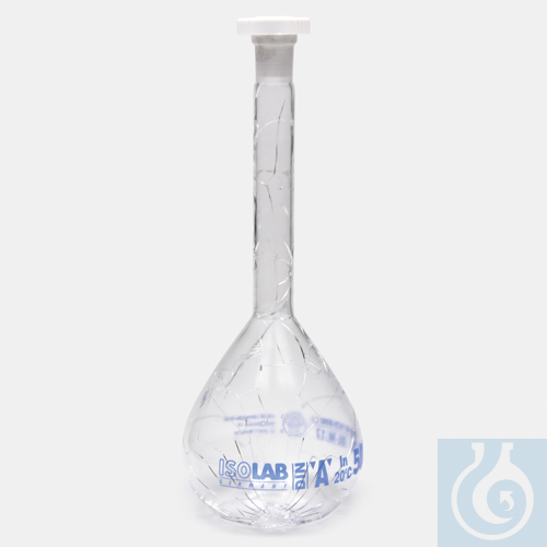 volumetric flask - standard - clear - class A - conformity batch certified -