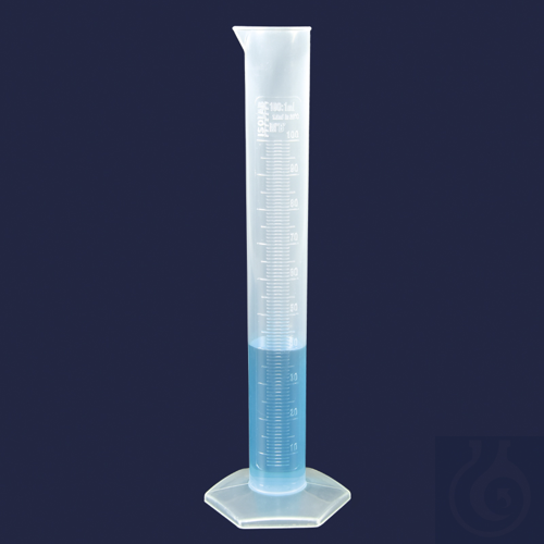 measuring cylinder - tall form - P.P - Class B - embossed scale - 1000 ml