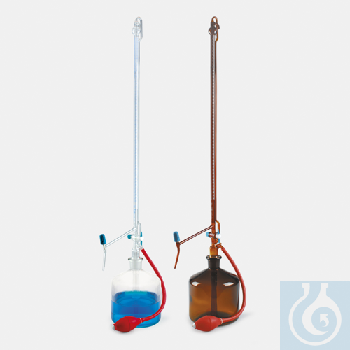 burette - automatic - clear - PTFE intermediate stopcock - class AS - conf.