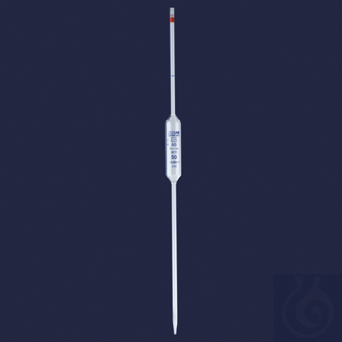 pipette - glass - volumetric - Class AS - conformity certified - blue scale - 10