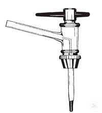 Stopcock f. burettes 10ml lat. PTFE-plug