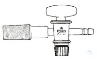 Stopcock for dessicator lids DURAN