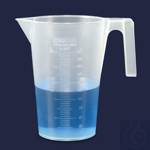 beaker - with handle - P.P - embossed scale - 2000 ml