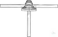 Stopcock, three way, solid plug