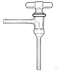Angled stopcock, Schiff, ST 14,5