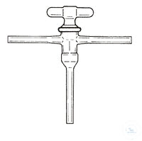 Stopcock double bore hollow plug ST 29,2