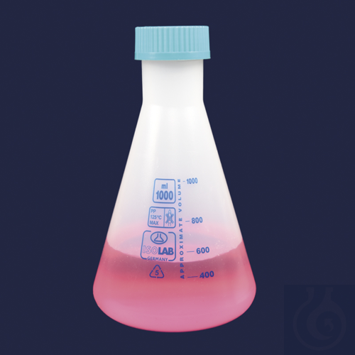 erlenmeyer - P.P - clear - screw cap - 250 ml