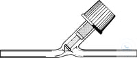 Straight vacuum stopcock PTFE