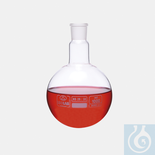 flask - round bottom - glass - clear - NS neck - 250 ml - NS19/26