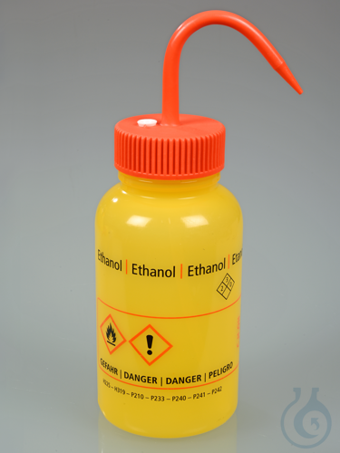 Safety wash bottle ''ethanol'', LDPE, 500 ml