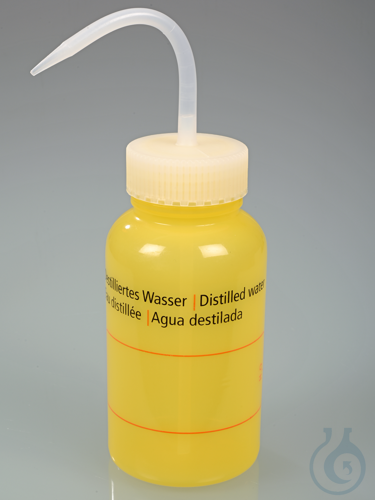 Wide-necked wash bottle ''distilled water'', 500 ml