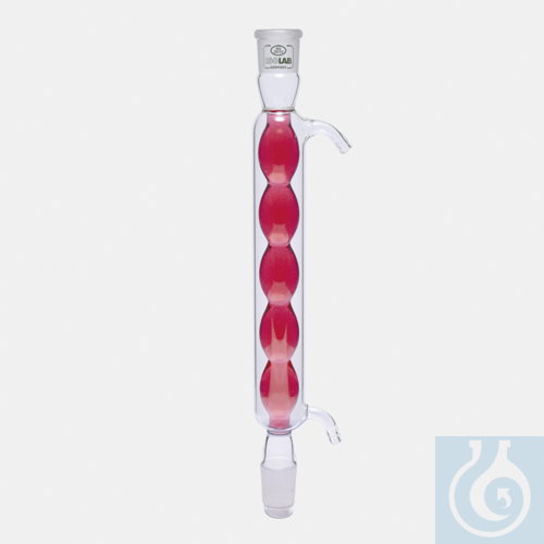 condenser - allihn - 400 mm - Socket : NS 29/32 - Cone : NS 29/32 - glass side