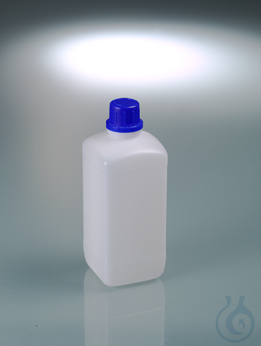 Narrow-necked reagent bottle, HDPE, 1000ml, w/ cap