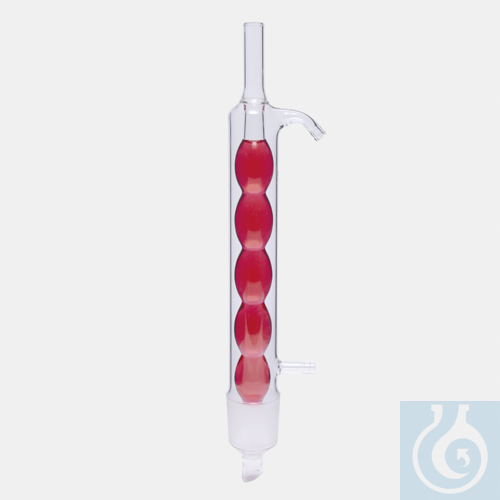 condenser - Allihn for soxhlet - for extraxtor 30 ml - NS 29/32 - glass side arm