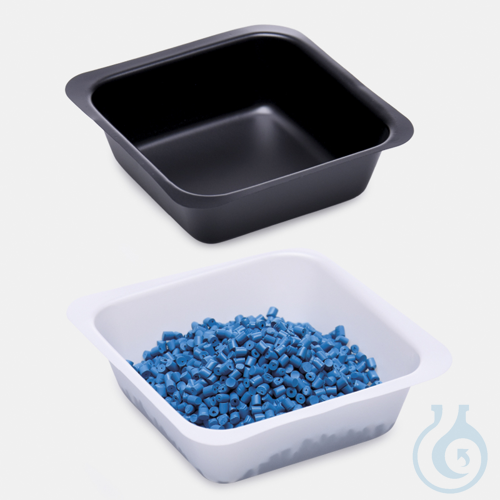 weighing dishes (boats) - P.S - square form - white - 7 ml