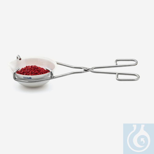 tong - evaporating dish