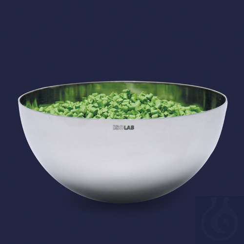 evaporating dish - stainless steel - round base - 80 mm