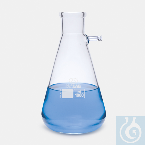 filter flask - glass - glass side arm - 100ml